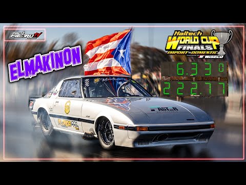 El Makinon World Fastest Mazda Rx7 6.33 @222mph - Runner Up World Cup Finals 2024