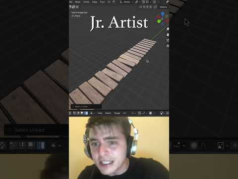 Jr vs Sr Artist:  Making Wood Planks #blendertutorial #blender #blendercommunity #blender3d #b3d