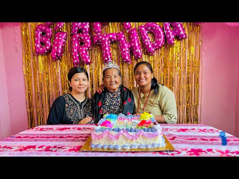 First time ￼ celebration ￼Aaboi 81 birthday. family together #siruthapamagar#familyvlog#villagelife￼