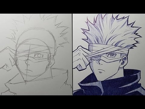 How To Draw Gojo Satoru Step By Step - [Jujutsu Kaisen : Zero]