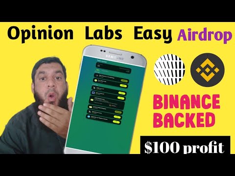 Opinion Labs airdrop | New easy earning airdrop | opinion Labs backed by binance labs🔥