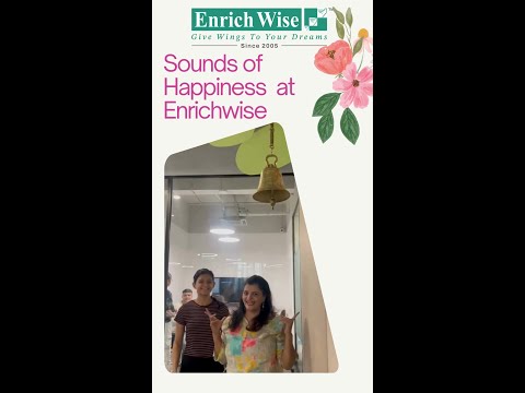 Sounds of happiness at Enrichwise. Have you rung the bell yet | Bell of Happiness | Enrichwise