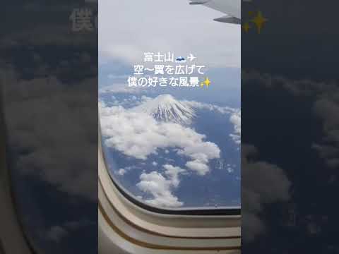 ＃shorts＃富士山＃飛行機＃翼＃大空＃僕の好きな風景