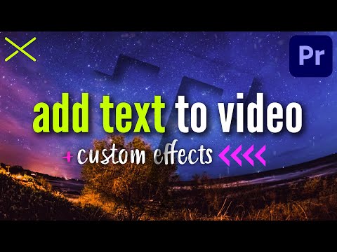 How to ADD TEXT to Video in Premiere Pro CC | Tutorial for Beginners