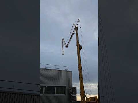 Crane work on construction site