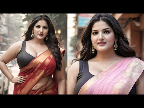 4K Ai Art Indian Lookbook - Indian Ai Beauty Plus Size | Indian Women Over 40