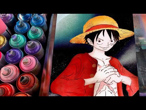 Monkey D. Luffy of One Piece by Spray Art Eden