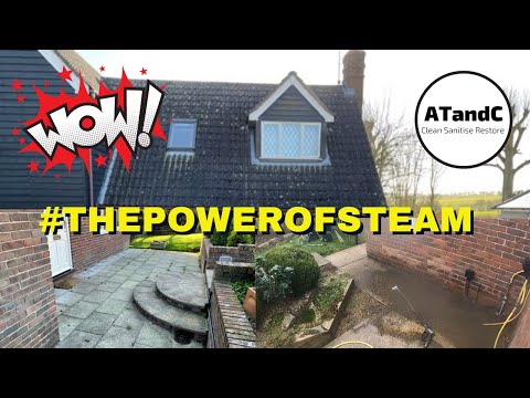 Multi surface clean #thepowerofsteam #roofcleaning #patiocleaning