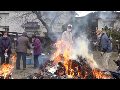 とんど祭り2023  　 玉野市奥玉