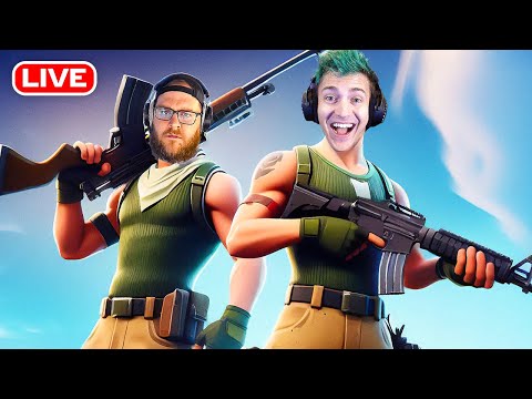 🔴 Ninja Dominates Fortnite Ranked Lobbies - Live