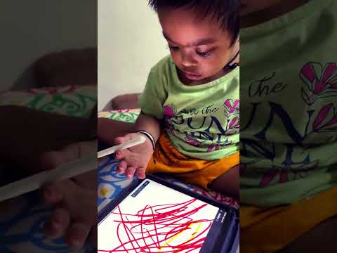 Shanvi playing in ipad #newsong #song #music