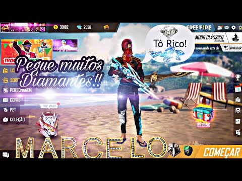 Como ganhar muitos diamantes totalmente grátis no Free fire?!!😱😱😱 (2020) pegue logo seus dimas!!!