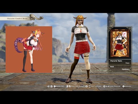 SoulCalibur 6; Kiryu Coco (Hololive) custom character video guide by Zeno XC