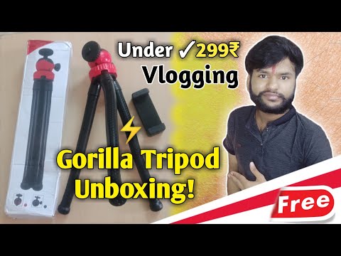 Flexible Gorlia Tripod For Vlogging and YouTube Videos || Unboxing & Review | Under 299₹ || GIVEAWAY