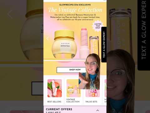 DISCONTINUED GLOW RECIPE PRODUCTS ARE BACK??