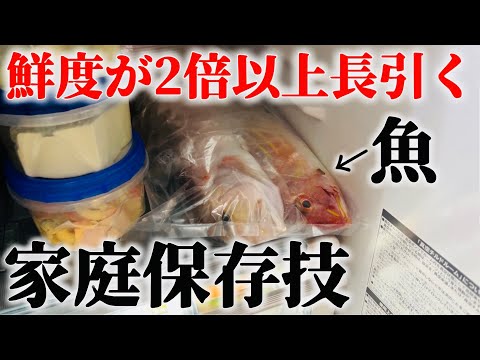 魚の保存に困ってませんか？このYouTubechが全て問題解決致します。