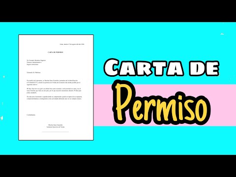 ​✅​LA CARTA DE PERMISO LABORAL | TUTORIAL ​📝​