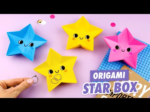 Origami Paper Star box | How to make paper box