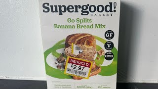 Supergood Bakery/Go Splits Banana Bread #veganfoodtastetest #supergoodbakery #veganbananabread