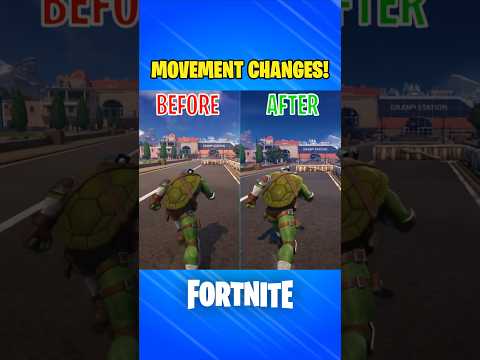 Fortnite - Movement Update Before & After (Buffed) #FortniteLeaks #FortniteChapter5 #Fortnite