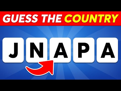 Guess the Country by its Scrambled Name 🌎 Monkey Quiz