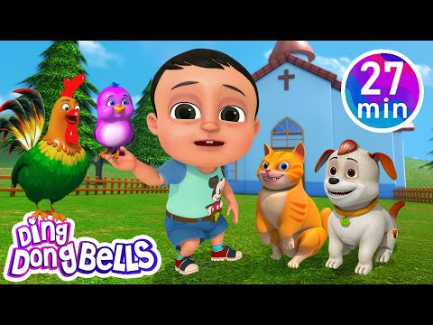 Meow Meow Chhoti Billi + 10 more Rhymesin Hindi| Nursery Rhymes | Ding Dong Bells