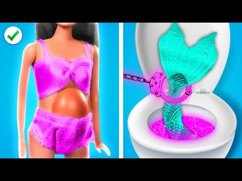 Pregnancy Situations by Wednesday, Mermaid and Barbie in JAIL! Gadgets for *Smart Parents*