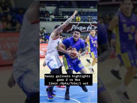 kaya din mag dominate ni Henry Galinato Jr sa ilalim 💪#henrygalinato#tnttropanggiga#pba#basketball