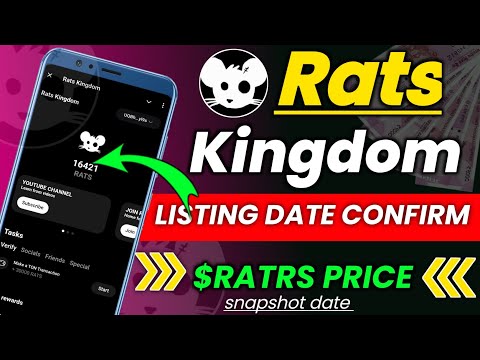 Rats kingdom airdrop।rats kingdom airdrop listing date।rats kingdom।rats kingdom airdrop kab aayega