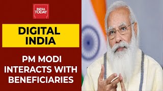 PM Modi Intracts With Beneficiaries of Digital India | Breaking News