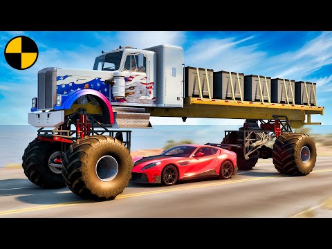 Supercar Fails & High-Speed Car Crashes #4 😱 BeamNG.Drive