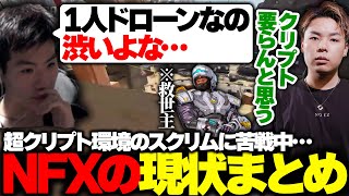 超クリプト環境に馴染めない中、あのキャラが救世主に!?『NFXの世界スクリム現状まとめ』【APEX/MiaK/みあけー/メルトステラ/ハンマードリル/NOEZ FOXX】