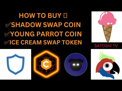 HOW TO BUY ICE CREAM SWAP COIN, SHADOWSWAP COIN AND YOUNG PARROT COIN. I MADE 47 FROM TRADING SHDW.