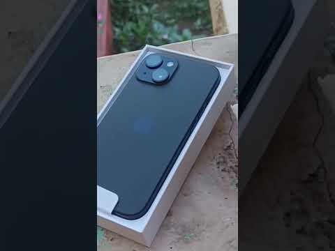 iPhone 15 black unboxing #shorts