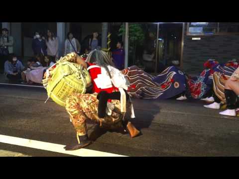 富山県 射水市 新湊 獅子舞 2017【北長徳寺】獅子殺し