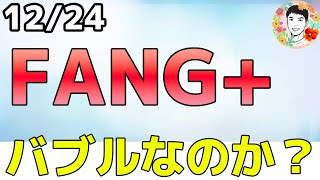 FANG+はバブルなのか⁉実は○○よりも安い！【12/24 米国株ニュース】