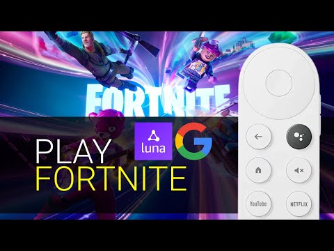 How-to Play Fortnite on Chromecast with Google TV (CCWGTV) with Amazon Luna - Free with Amazon Prime