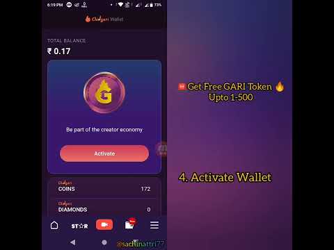 🚨Get Free 1-500 Gari Token 🔥 Chingari Latest Update 💥 Best Earning App 👉77 Âpk