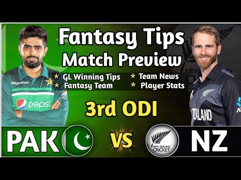 PAK vs NZ 3rd ODI Dream11 Tips, PAK vs NZ Dream 11 Today Match, Pakistan vs New Zealand Fantasyplan