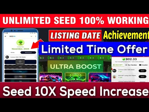 seed airdrop listing date and price || seed airdrop new update