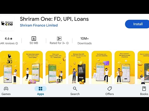 How To Install Shriram One FD UPI Loans App's | How To Download Shriram One FD UPI Loans App's