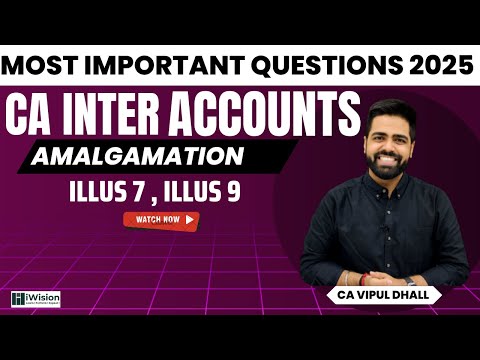 Most Important Questions 2025 | Amalgamation | CA Intermediate | @iWision CA Vipul Dhall