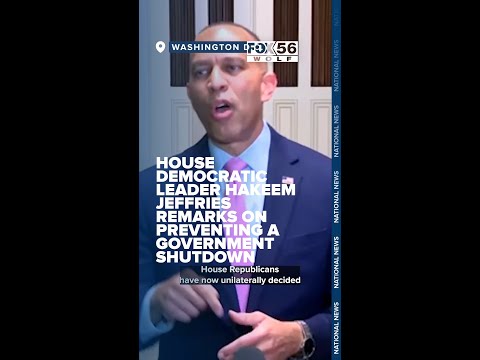 House Democratic Leader Hakeem Jeffries remarks on preventing a government shutdown