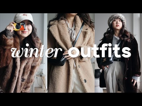 winter outfits｜冬季保暖穿搭｜不光腿也时髦的搭配｜外套大衣合集