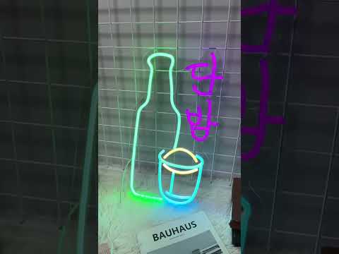 Bar soju Korean Beer Neon Lights Shop Home Bar Decor Wall Decoration Kitchen 3D Sign Led Luminous S