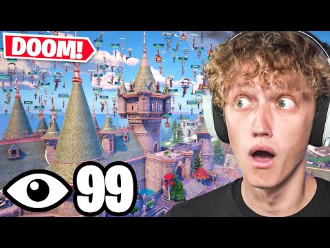 I Got 100 Players To Land At CASTLE DOOM In Fortnite! (Season 4)