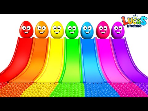 Learn Colors Red, Orange, Yellow, Pink, Green, Blue, Purple | Colors for Kids Song | RV AppStudios