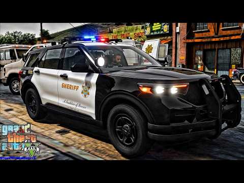 GTA 5 Sheriff Patrol|| GTA 5 Mod Lspdfr|| #lspdfr #stevethegamer55