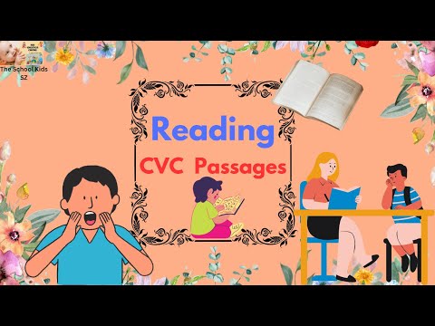 Reading Simple CVC/ Reading Passage for Class 1/ English Reading Practice/ Reading for Kindergarten