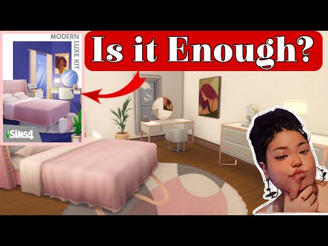 Can I Use Modern Luxe Kit Only to Furnish an Entire Room? Let's explore New Sims 4 Kit together!